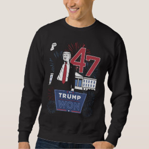Sudadera Trump Ganó 2024 Presidente 47 América EE.UU.