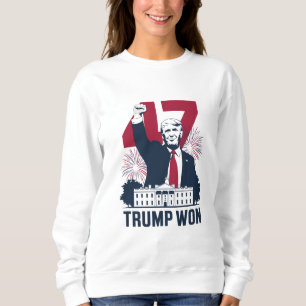 Sudadera Trump Ganó De Nuevo Elección 2024 Presidente 47º 