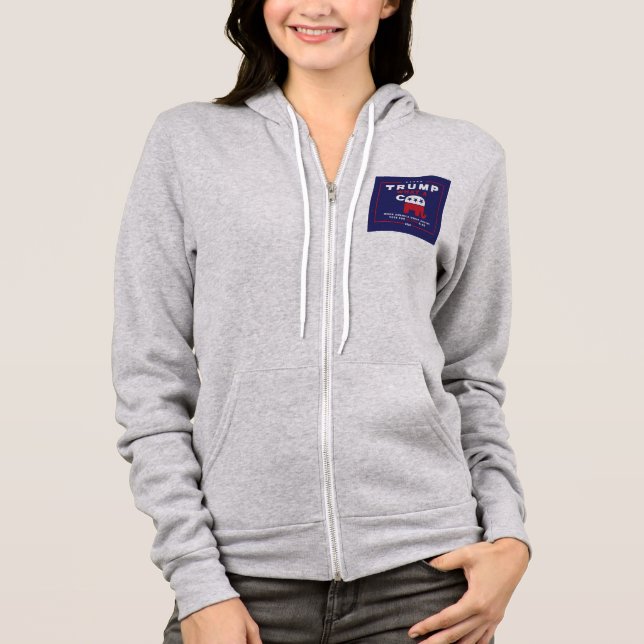 Sudadera Trump. ¡Qué poster de campaña contra Trump! (Anverso)