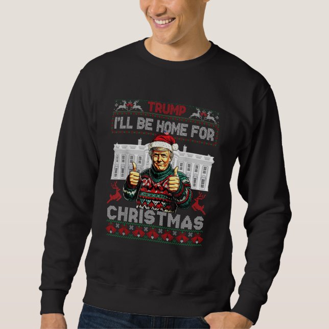 Sudadera Trump Santa I será el hogar de los Navidades de Na (Anverso)