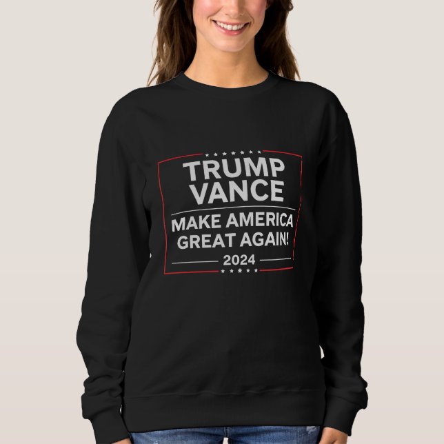 Sudadera Trump Vance 2024 Presidente JD Vance Vice MAGA (Anverso)