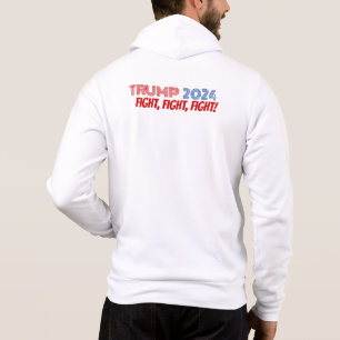 SUDADERA TRUMP VANCE 2024 ZIP HOODIE (2 LADOS) - BLANCO