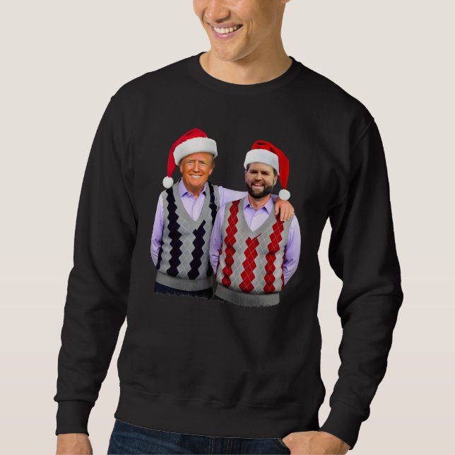 Sudadera Trump Vance Brothers Santa Funny Trump Navidades (Anverso)