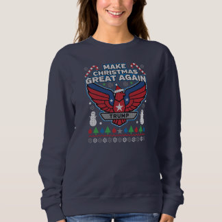 Sudadera Trump vuelve a hacer a los Navidades grandes y feo