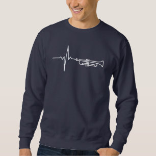 Sudadera Trumpet Heartbeat Trumpet Player Regalo