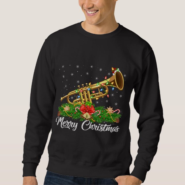 Sudadera Trumpet Music Lover coincide con Santa Hat Trumpet (Anverso)