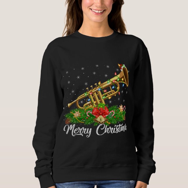 Sudadera Trumpet Music Lover coincide con Santa Hat Trumpet (Anverso)