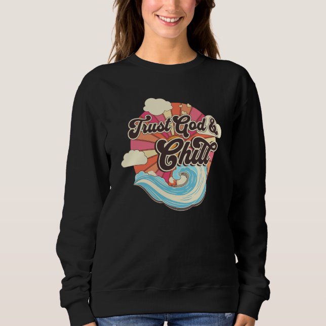 Sudadera Trust God & Chill (Anverso)