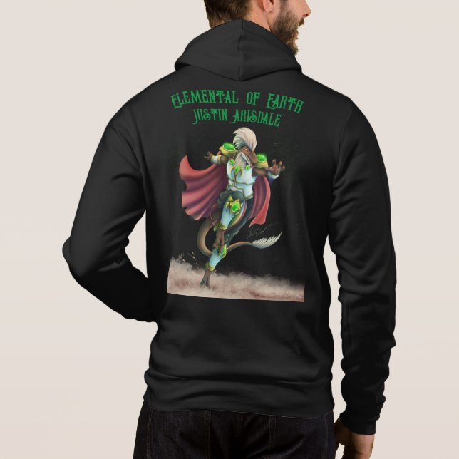 Sudadera TSDS: Justin Arisdale cubre Art Solo Earth (Reverso)