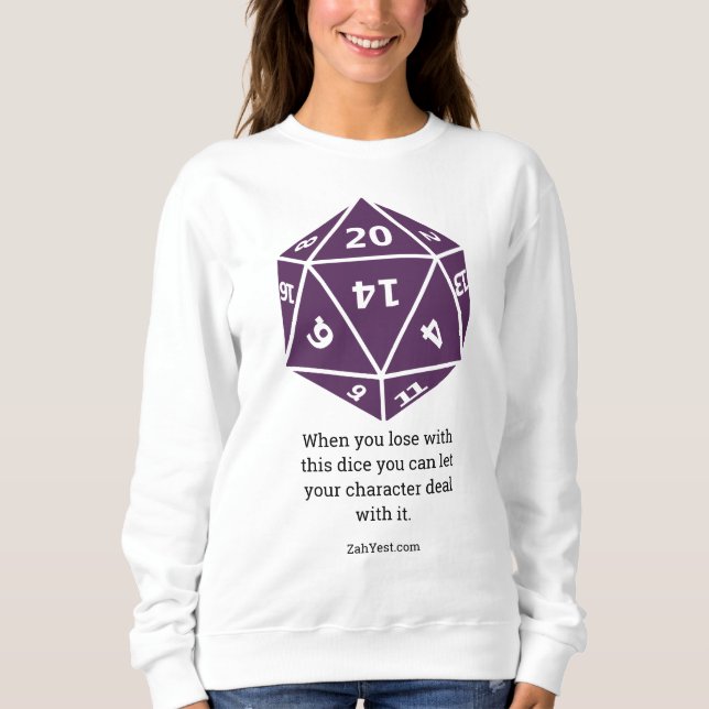 Sudadera TTRPG Tabletop RPG Gamer d20 T-Shirt (Anverso)