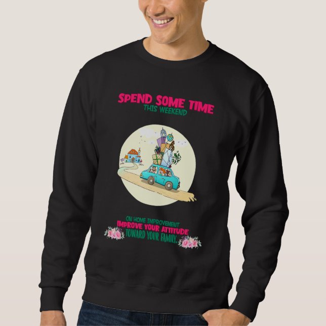 Sudadera Tu actitud hacia tu familia diciendo sarcástico (Anverso)