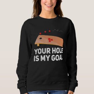 Sudadera Tu Agujero Es Mi Objetivo Cornhole Jugador Bolsa D