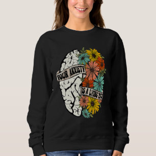 Sudadera Tu ansiedad te está mintiendo Salud Mental Cerebro