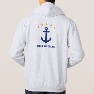 Sudadera Tu barco o nombre oro clásico de la marina de oro
