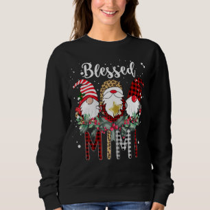 Sudadera Tu bendito Navidades Mimi leopardo búfalo tocado