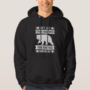 Sudadera Tu cara de oso colgando hacia fuera