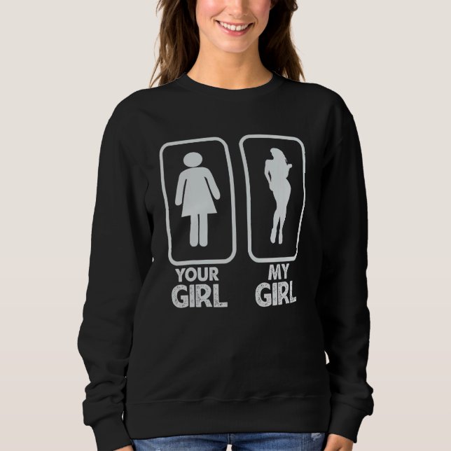 Sudadera Tu Chica Mi Chica Sarcástica (Anverso)