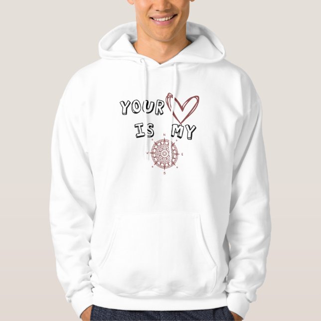 Sudadera Tu corazón es mi brújula (Anverso)