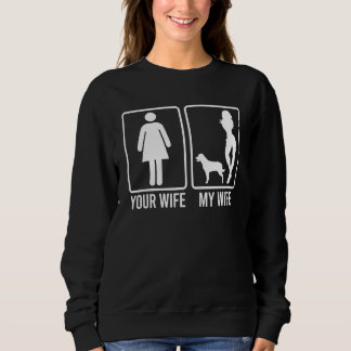 Sudadera Tu esposa mi esposa para marido perro Rottweiler p