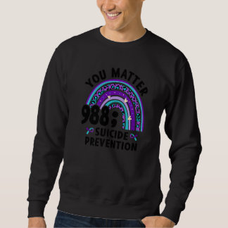 Sudadera Tú Importas Punto y Coma 988 Prevención del Suicid