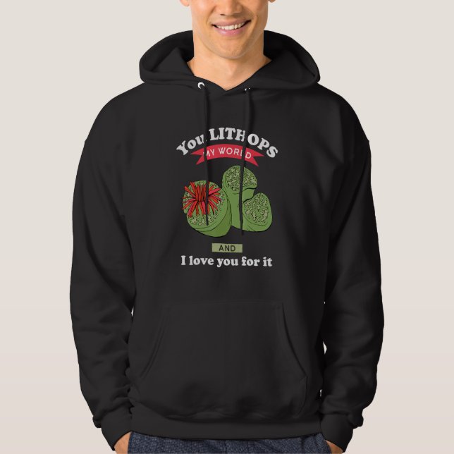 Sudadera Tú Lithops Mi Mundo Lithops Planta Suculenta (Anverso)