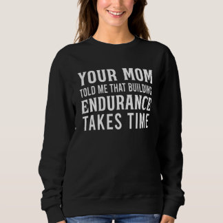 Sudadera Tu mamá meme gimnasio sarcasmo entrenamiento sarcá