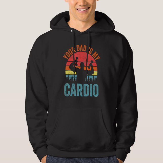 Sudadera Tu Papá Es Mi Cardio Diciendo Relaciones Romántica (Anverso)