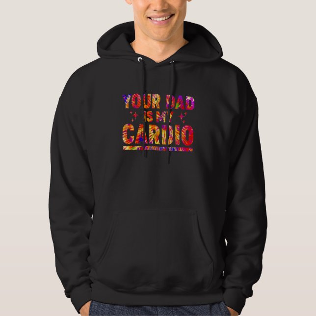 Sudadera Tu Papá Es Mi Cardio El Arcoiris Que Dice Sarc (Anverso)