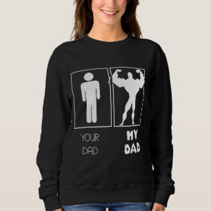 Sudadera Tu Papá Vs Mi Papi Constructor De Cuerpos Levantad