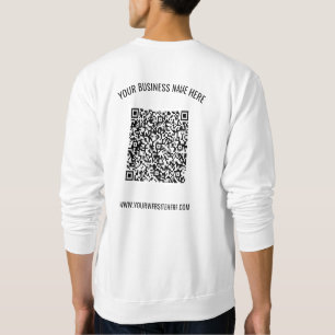 Sudadera Tu Personalizado de exploración de código QR Texto