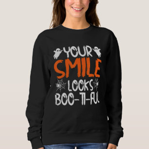 Sudadera Tu sonrisa parece Boo Ti Ful Dentista Halloween Co