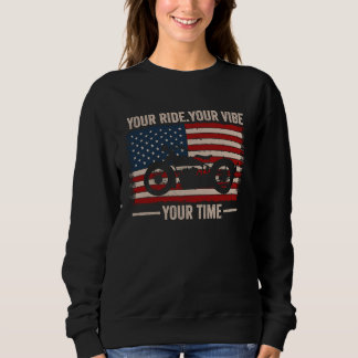 Sudadera Tu Viaje Tu Vibra Tu Tiempo Cruiser Bandera Americ