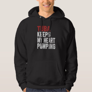 Sudadera Tuba mantiene latiendo mi corazón Músico Hombres