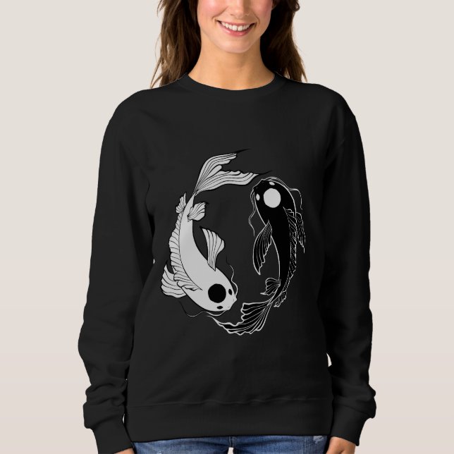 Sudadera Tui Y La Yin Y Yang Koi Fish (Anverso)