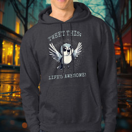 Sudadera Tuitea esto: ¡La vida es increíble! - Joyful Bird 