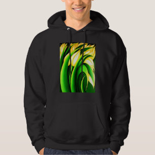 Sudadera Tulipanes Amarillos Iluminados Estilizados