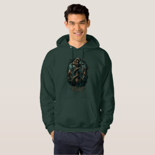 Sudadera Tumba Oceánica Ancla Kraken Fantasía Oscura 