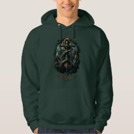 Sudadera Tumba Oceánica Ancla Kraken Fantasía Oscura