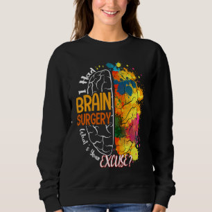 Sudadera Tumor Cerebral Concienci I Tuve Cirugía Cerebral C