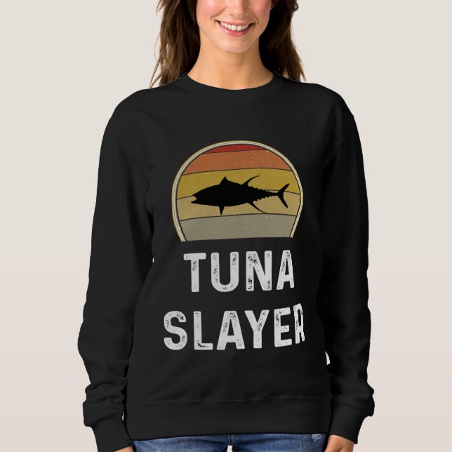 Sudadera Tuna Slayer Fishing   Fisherman  Retro Fish (Anverso)