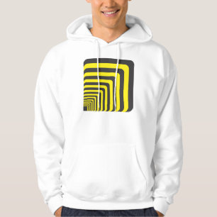 Sudadera Túnel en negro y amarillo - perspectiva