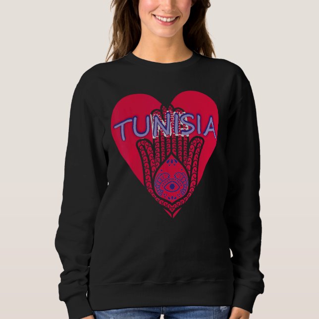 Sudadera Tunisia souvenir   for men women (Anverso)