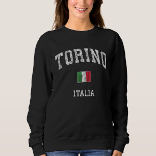 Sudadera Turín Italia Torino Italia Vintage Deportes atléti