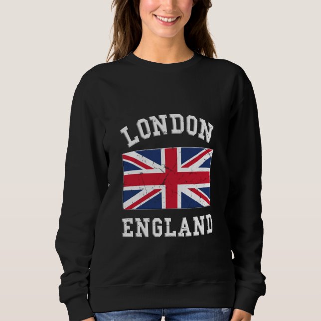 Sudadera Turista De Souvenir Con Bandera De Londres Para Ho (Anverso)