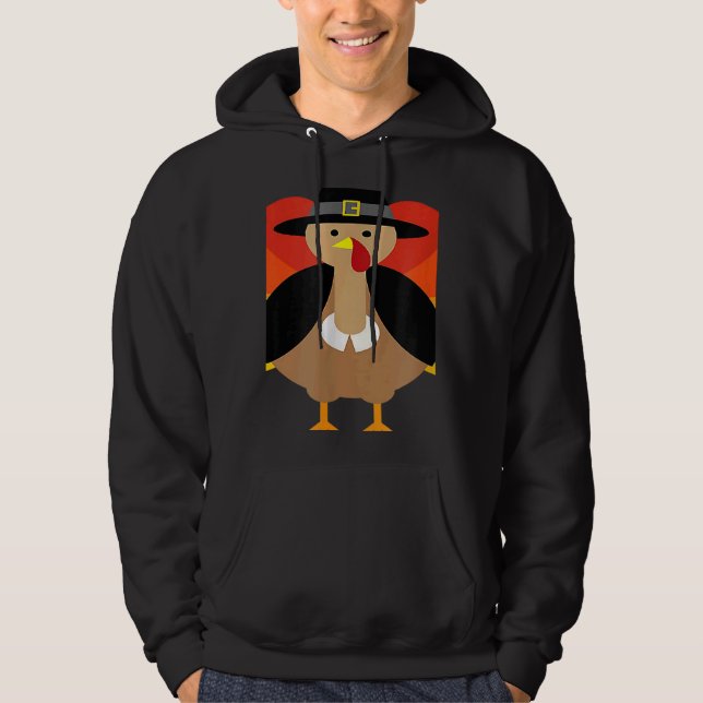 Sudadera Turkey Pilgrim Cute Thanksgiving Essential (Anverso)