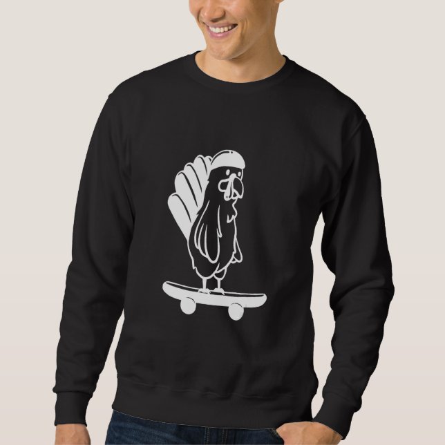 Sudadera Turkey Skater Line Thanksgiving Day Skateboard Aut (Anverso)