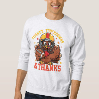 Sudadera Turkey Touchdowns & Thanks • Funny Thanksgiving