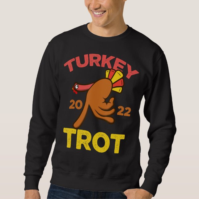 Sudadera Turkey Trot 2022 Thanksgiving Running (Anverso)