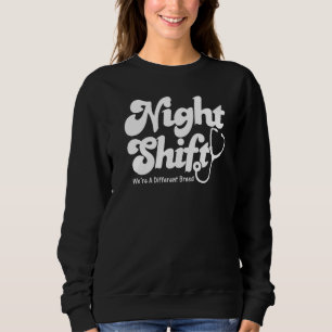 Sudadera Turno de noche Diferente Raza Estetoscopio Enferme
