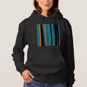 Sudadera Turquesa Y Negro - Resumen De Las Bandas De Arte